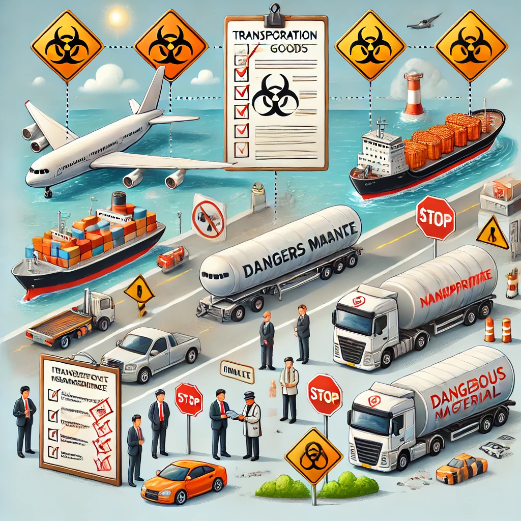 Conformité dans le transport de marchandises dangereuses